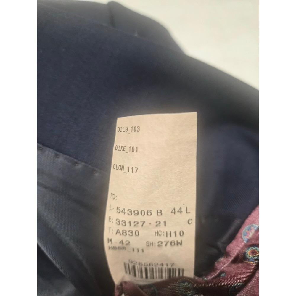 Ralph Lauren Mens Navy Blue 100% Wool 2 Button Blazer Sport Coat 44L Canada - Picture 11 of 13